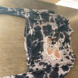 Butterfly off the shoulder shirt